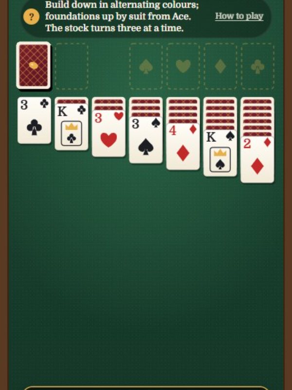 Klondike Classic gameplay