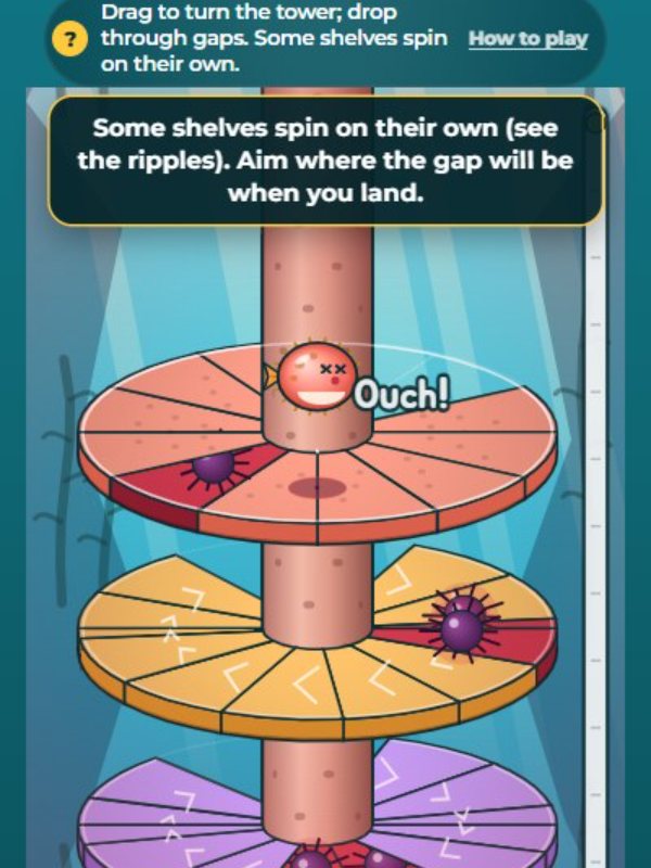 Spiral Drop gameplay